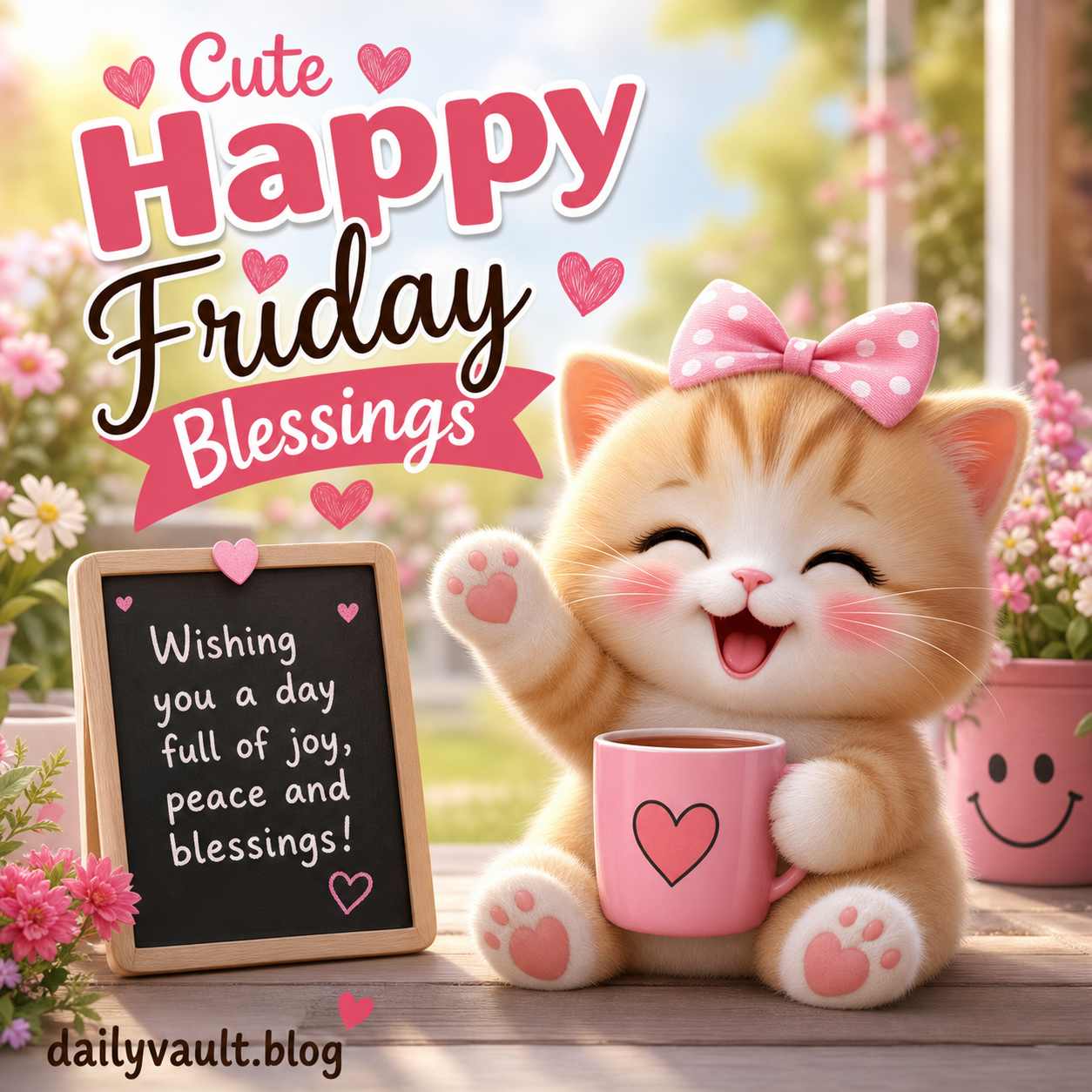 cute happy friday blessings